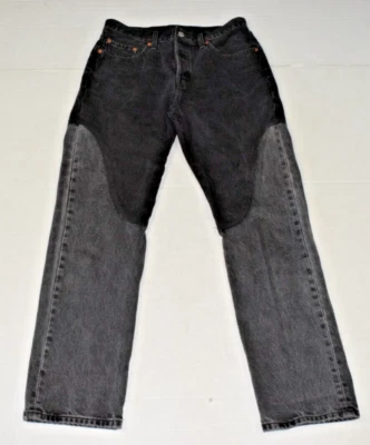 Jeans Vintage Levis 501 Big E Premium Talla W29 L29 Y2K 2 Tonos Vaquero Botón Mosca Foto 1 de 4