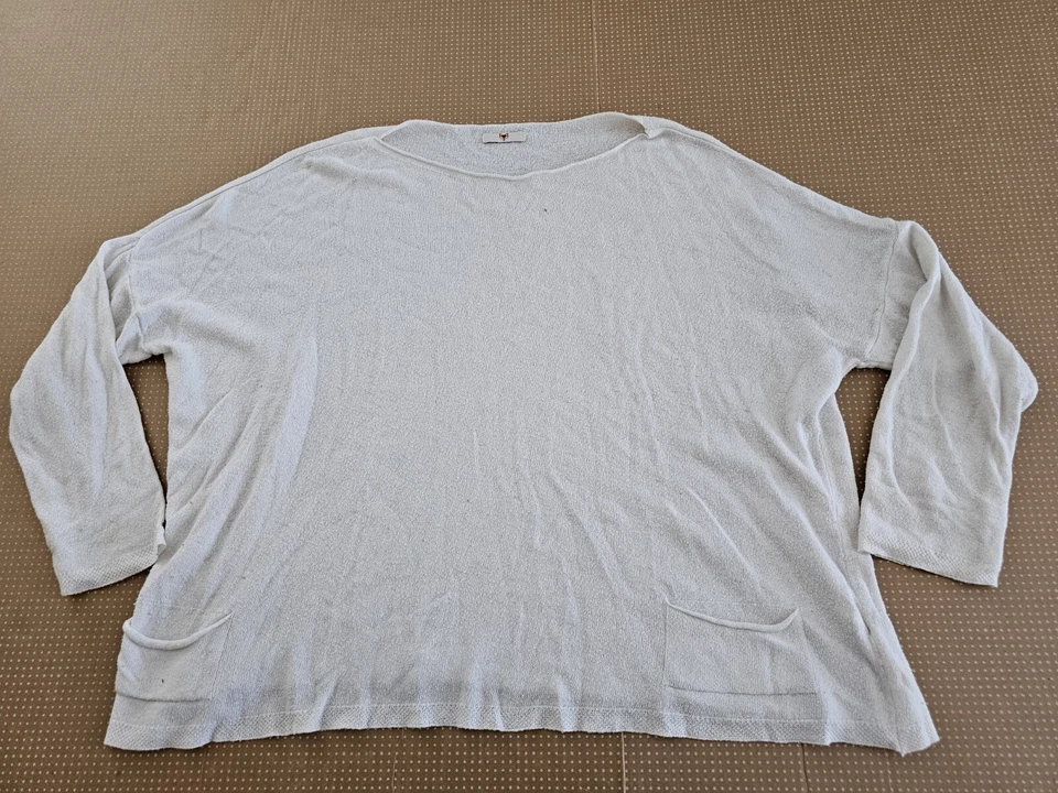 Suéter Vintage Mujer Mezcla Lana Bolsillo Frontal Grande Hecho en Italia Talla Grande Foto 1 de 4