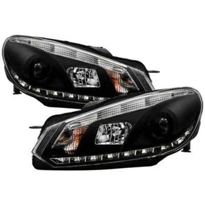 Spyder 5012111 Projector Headlights Halogen DRL for 10-13 VW-Volkswagen Golf/GTI - Picture 1 of 5