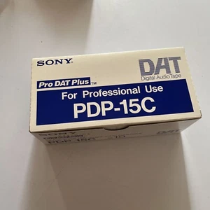 Sony Pro DAT Plus Digital Audio Tape 10x PDP-15c 15min *New Sealed* - Picture 1 of 11
