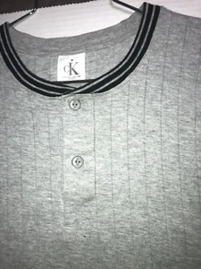 Polo uomo Calvin Klein Jeans grigia manica corta taglia M - Foto 1 di 7