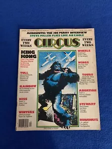 Circus August 1976 KING KONG Wheels WINGS Runaways ABORTION PRO-CHOICE Article - Foto 1 di 11