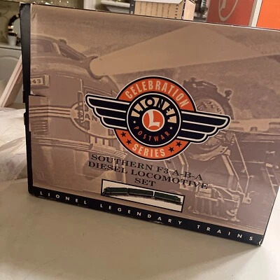 Lionel O #6-38188  SOUTHERN F3 A-B-A DIESEL CELEBRATION SERIES SET ( 3rail) MIB - Image 1 of 4