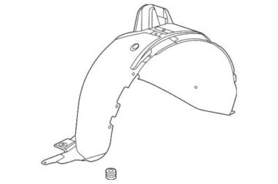 Genuine GM 2020-2023 Buick Encore GX Front Right Side Wheelhouse Liner 42755111 - Imagem 1 de 2