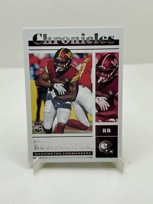 2022 PANINI CHRONICLES RC BRIAN ROBINSON JR #37 RC FOOTBALL  COMMANDERS - Image 1 of 2