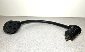 MHRV RV 19" Male & Female Pigtail Power Cord - 125V 15A - Albion IN. (E-14) - Picture 1 of 5