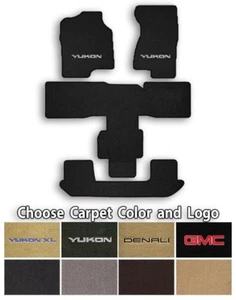 GMC Yukon 4pc Classic Loop Carpet Floor Mats-Choice of Carpet Color & Logo - Picture 1 of 8