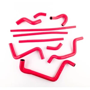 Silicone Ancillary Hoses For 1993 -1995 Fiat Punto GT 1.4 Turbo GT1 10PCS Red - Picture 1 of 7