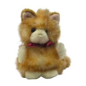 Juguete de peluche de colección Russ Berrie Puffs naranja atigrado gatito 5" - Imagen 1 de 6