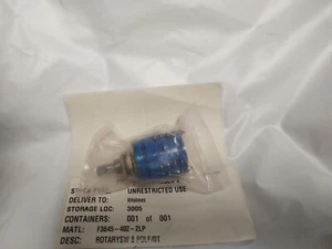 COLE ROTARY SWITCH F3645-402-2LP  DC9733 - Picture 1 of 3