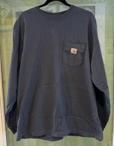 CAMISA CARHARTT HOMBRE MANGA LARGA TALLA GRANDE GRIS AJUSTE ORIGINAL - Imagen 1 de 6