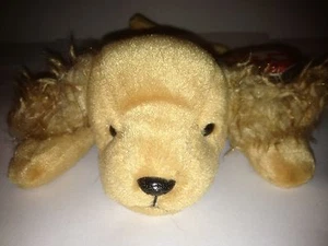 TY SPUNKY EL COCKER SPANIEL PERRO GORRO BEBÉ 1997 RETIRADO ¡NUEVO PELUCHE! - Imagen 1 de 3