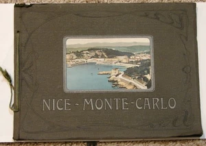VINTAGE EARLY 1900's NICE MONTE-CARLO FRANCE SOUVENIR PICTURE BOOKLET - Imagen 1 de 5