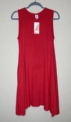 Honey&Lace Red Tank Dress Women's Size Medium Sleeveless Pockets Stretch NWT - Image 1 of 4