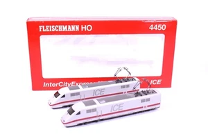 Fleischmann 4450 ICE InterCityExpress 2x 401 574-9 Ohne Antrieb DB V Spur H0 OVP - Picture 1 of 9