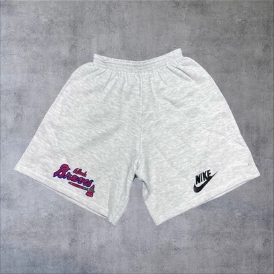 Pantalones Cortos De Colección 90S Mlb Atlanta Braves Béisbol Nike Atléticos Para Hombre Gris Medianos Foto 1 de 4