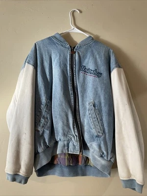 Chaqueta de mezclilla Unionbay Bomber para niñas talla mediana Foto 1 de 4