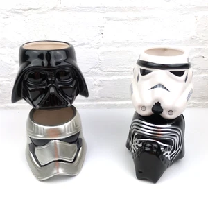 X4 STAR WARS Mugs by Zak 3 NWT 1 Used Darth Stormtrooper Kylo Ren Captain Phasma - Picture 1 of 23