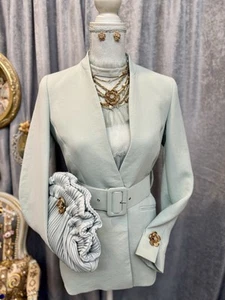 NWT French Blue Blazer Size XS/S With Blouse, Bag And Jewelry - Picture 1 of 12