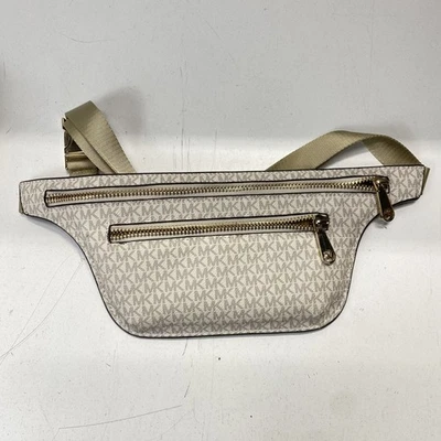 Michael Kors Beige Monogram Adjustable Belt Bag - Image 1 of 4