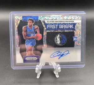 Oliver-Maxence Prosper 2023-24 Prizm Fast Break Rookie Auto Mavericks - Picture 1 of 10