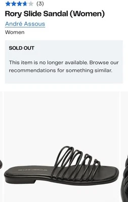 Sandalia André Assous Rory Slide Nueva Talla 9 🇮🇳  Foto 1 de 4