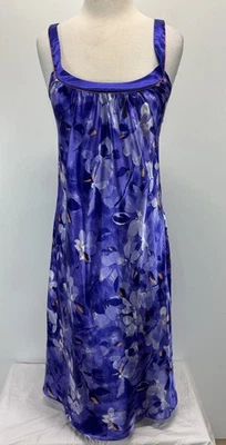 Lingerie Satin Floral Maxi Slip Nightgown Fairy Cottage core M Jones New York - Image 1 of 4