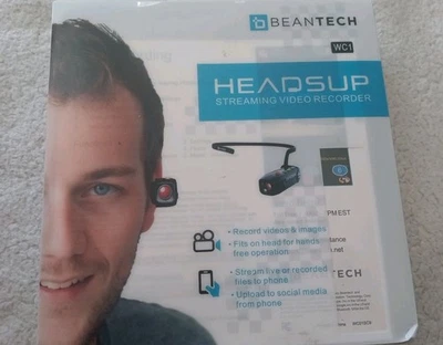 Cámara montada en cabezal Headsup 1080P FHD portátil cámara vlog grabadora con control de aplicación Foto 1 de 4