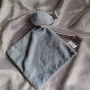Doudou baleine bleu ciel, étoile argentée, Mots d'enfants - Picture 1 of 4