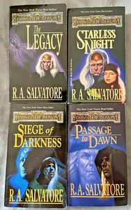 Lot of 4 Legacy of the Drow Quartet, Books 1-4 * R.A. Salvatore * PB - Picture 1 of 2