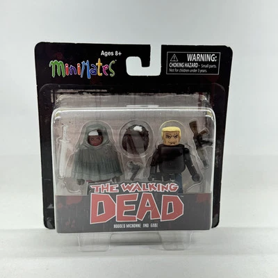 Minimates Walking Dead Serie 4 Conjunto de figuras de juguete Michonne y Gabe con capucha Foto 1 de 2
