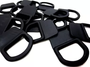 D-Ring Tack oder Nail Down nähbarer D-Ring passt 1", 25 mm breites Band, schwarz robust! - Bild 1 von 11