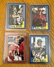 Davey & Bobby Allison, Bodine & Purvis NASCAR 1991 Maxx Autographed Signed