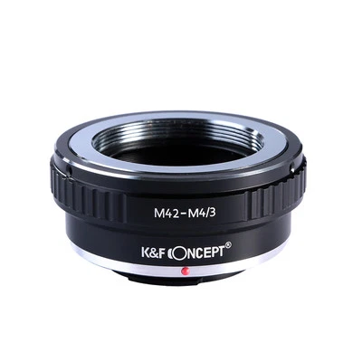 K&F Concept Lens Adapter M42 Mount Lens to Olympus/Panasonic M4/3 Mount Camera - Image 1 of 4