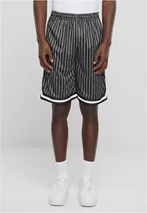 URBAN CLASSICS Pantaloncini Bermuda uomo a righe casual sport black/white - Imagen 1 de 10