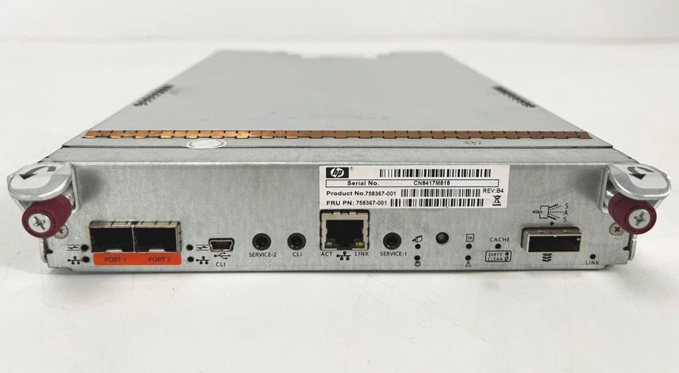 758367-001 - Controlador HP MSA 1040 1Gb iSCSI de 2 puertos E7W01A E7W02A Foto 1 de 3