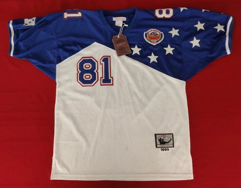 NEW Cris Carter Minnesota Vikings Mitchell & Ness 1996 Pro Bowl Jersey Size 52 Cover