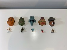 Star Wars Micro Machines Galoob 5 Heads Greedo Ackbar Boushh Nien Nunb Gamorrean