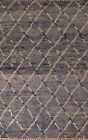 Custom Luxury Hand-Knotted Moroccan Wool Rug Modern Home Decor 6X10 Ft