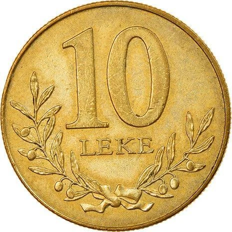 Albanian Coin 10 Lekë non-magnetic | Berat Castle | Olive Branch | 1996 - 2000 Cover