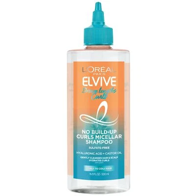 L'Oreal Paris Elvive Dream Lengths Curls No Build Up Micellar Shampoo, for Curly - Image 1 of 4