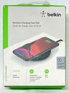Belkin 10W Qi-Certified Quick Charger Pad for Phones, Samsung Galaxy - Black - Picture 1 of 2