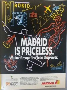 Iberia ad cut from a 1990 Magazine - Bild 1 von 1