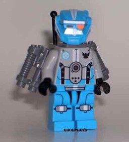 Lego Dark Azure Robot Sidekick With Jet Pack Galaxy Squad Minifigure new 70700 