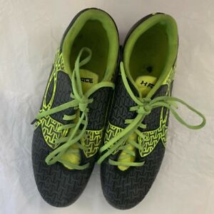 Neon Green and Black Under Armour Soccer Cleats, Size 5 Youth, Pre-owned