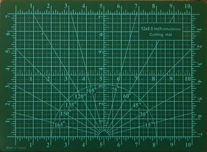 CMK Tappetino da Taglio Professionale Grado A Doppio Lato Nero/Verde A4 (12 x 9 Pollici) - Foto 1 di 2