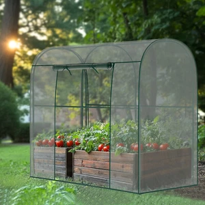 Crop Cages for Garden Plant 6x3x6 Ft Plant Protection Tent Cage w/ Zippered Door - Picture 1 of 26