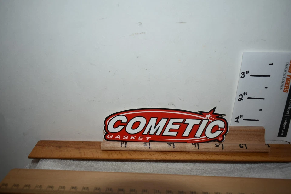 Racing contingency stickers decals Cometic Gasket RED. from NHRA/AHDRA/NASCAR H1 - Image 1 of 1