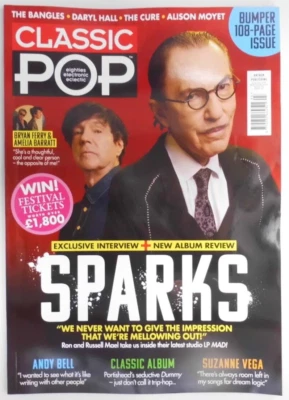 Classic Pop magazine May/June 2025 Sparks, Bryan Ferry &Amelia Barratt, The Cure