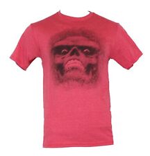 Red Skull Marvel Adult New T-Shirt  - Distressed Emerging Skull Face Pic